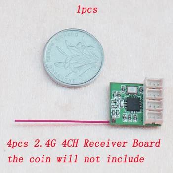 

1pcs RC FPV Airplane 2.4G 4CH Receiver Board Receiving Distance 500meter 3.5V-5.5V for DIY Robot Cars Boat PCB Boarb