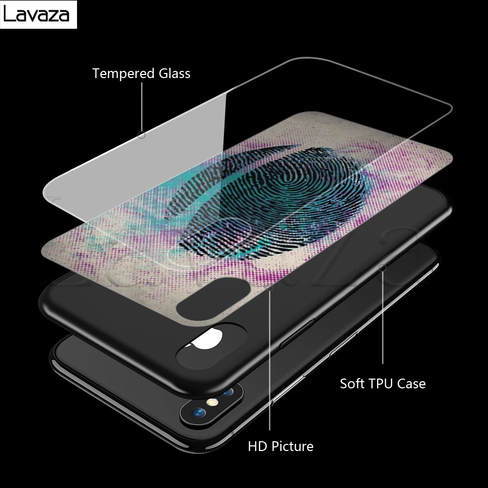 Lavaza كرة رجبي الرياضة الزجاج المقسى TPU حقيبة لهاتف أي فون XS ماكس XR X 8 7 6 6 S زائد