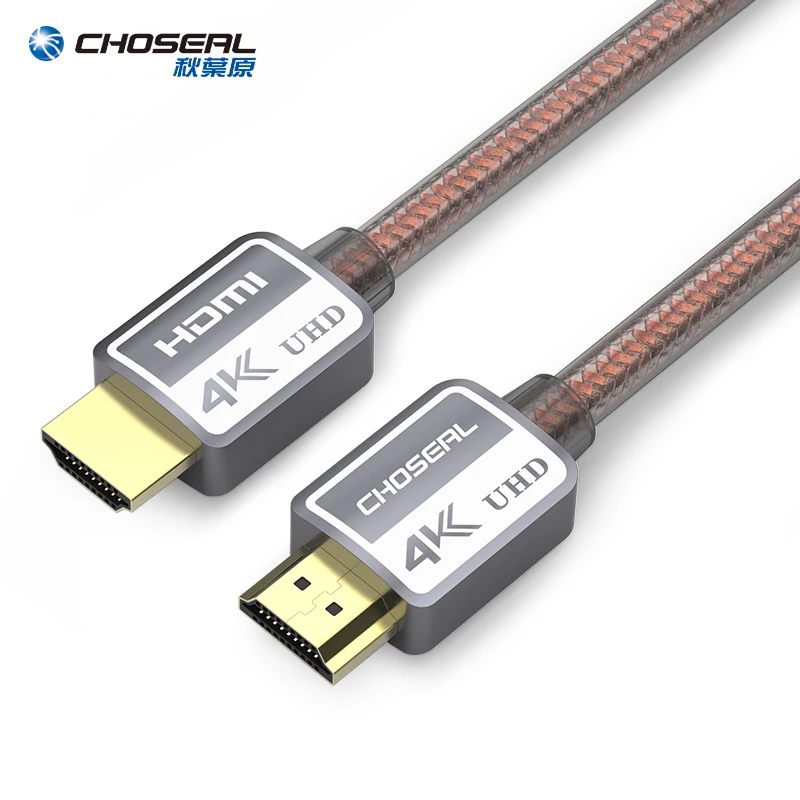CHOSEAL HDMI كابل 2.0 3D 4 K عالية السرعة HDMI كابل ل HD TV كمبيوتر محمول LCD PS4/3 العارض الكمبيوتر HDMI 2.0 الحبل 1 M 2 M 3 M 5 M كابل