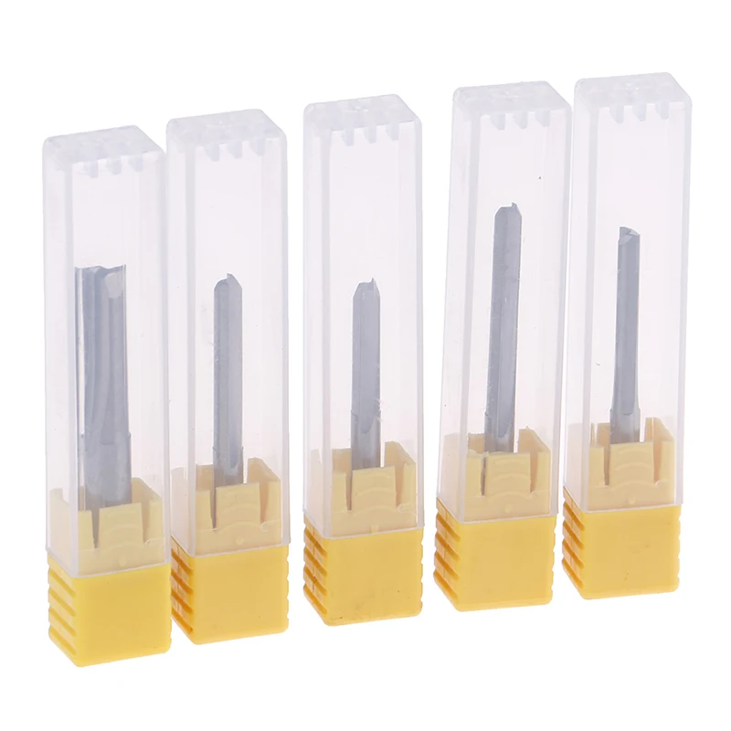 1PC Double Flute Straight Slot Cnc Router Bit Straight Slot Tungsten Steel Milling Cutter