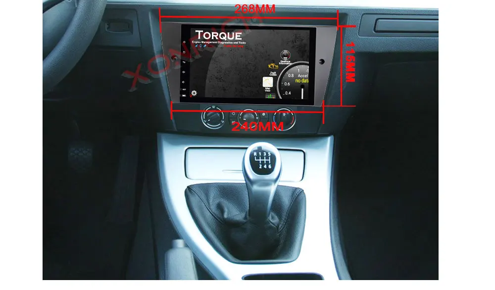 Cheap Xonrich Android 9.0 System Car Radio GPS Navigation Stereo For BMW E90 Sedan 2005-2012 E91 E92 E93 2G+32G Autoradio DVR OBD2 DSP 11