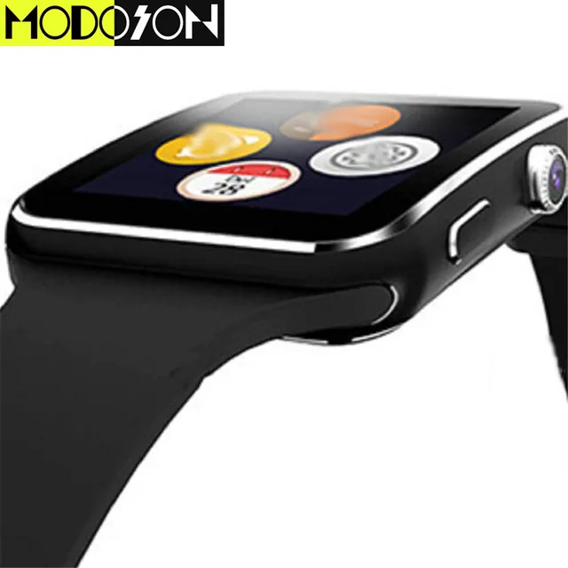 MODOSON Bluetooth Smart Watch X6 Smartwatch clock hours For samsung