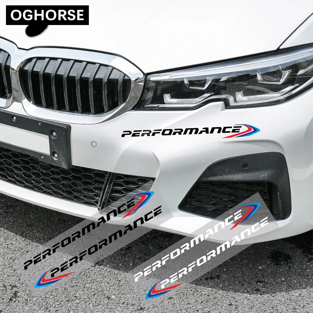 2X наклейка на передний бампер новая M для BMW E90 E46 E39 E60 F30 F20 G30 X6 F16 F10 F34 X3 X4 X5 E70 F15 M3 M5 Z4