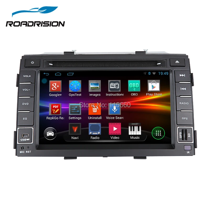 RoadRision 2Din автомобильный dvd плеер Android 6 0 для KIA Sorento 2009 2012 комплект с gps навигатором