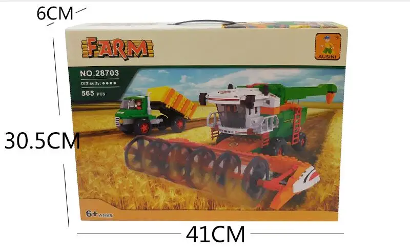 Building Block Set Compatible with lego happy farm 275 3D Construction Brick Educational Hobbies Toys for Kids block-set