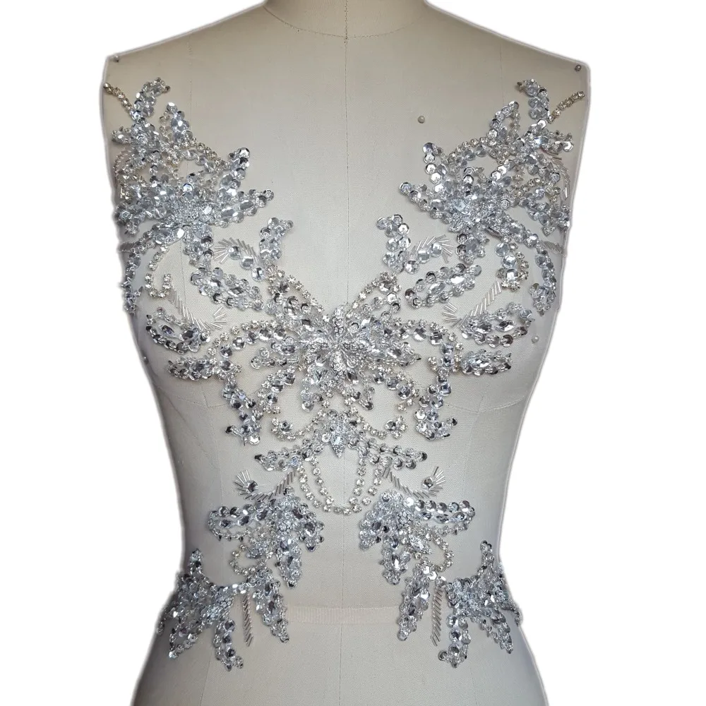 HOt Diy Sewing Rhinestones Crystals Stones Sequins Beaded Applique