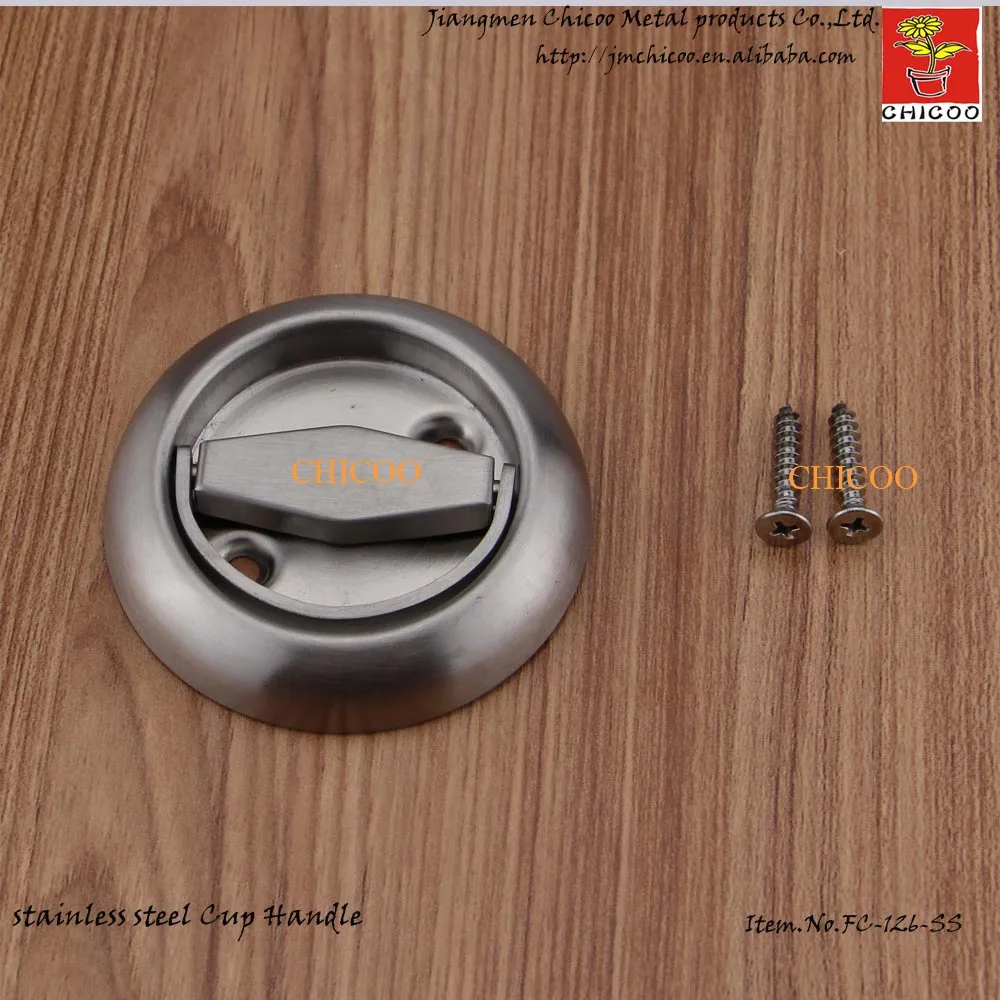 

Stainless Steel Invisible handle Recessed Cup Handle door Cup Handle Flush pull handle