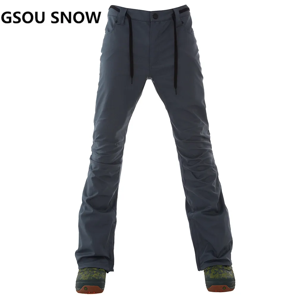 

Gsou Snow Skiing Pants Men Snowboarding Winter Outdoor Windproof Ski Pants Waterproof Warmful Breathable Cotton High-Q Male