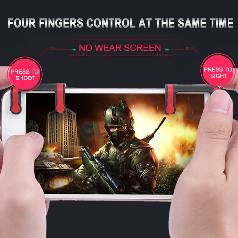 US $1.43 21% OFF|2Pcs Pubg Mobile Phone Game Joysticks Controller Games  Accessories Touch Screen Game Button Shooting Games for Pubg STG FPS New-in  ... - 