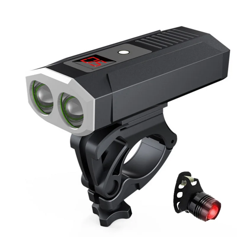 Cheap 2019 Bicycle Lights Bike LCD Led Running Light Battery Mobile Power Bank USB Cycle Front Light Mtb Flashlight lantern fietslamp 1 Cheap 2019 Bicycle Lights Bike LCD Led Running Light Battery Mobile Power Bank USB Cycle Front Light Mtb Flashlight lantern fietslamp 1