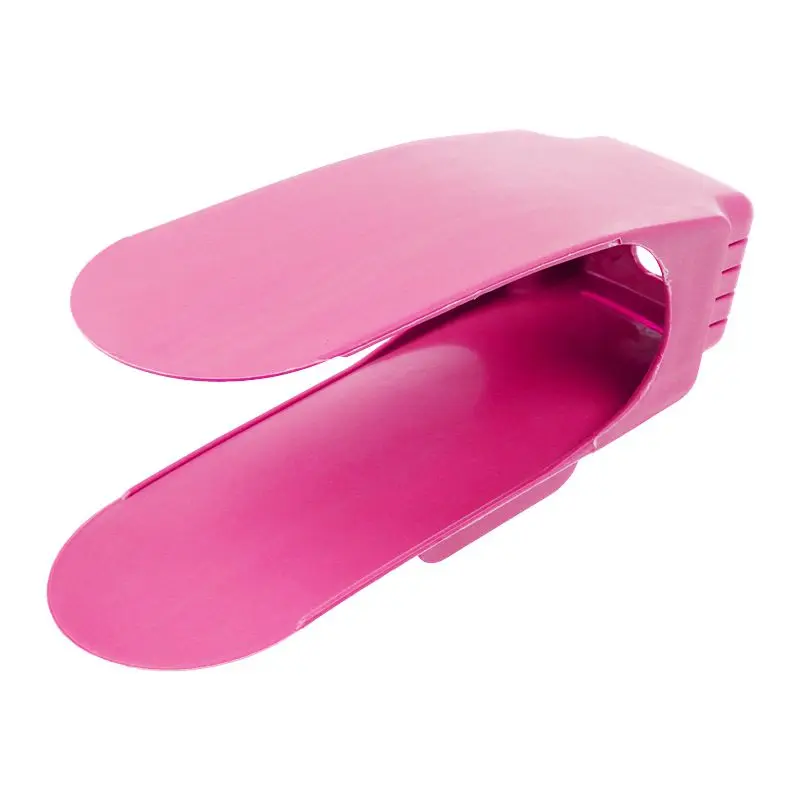 Современная двойная стойка для обуви 25*9,5 см - Цвет: Pink