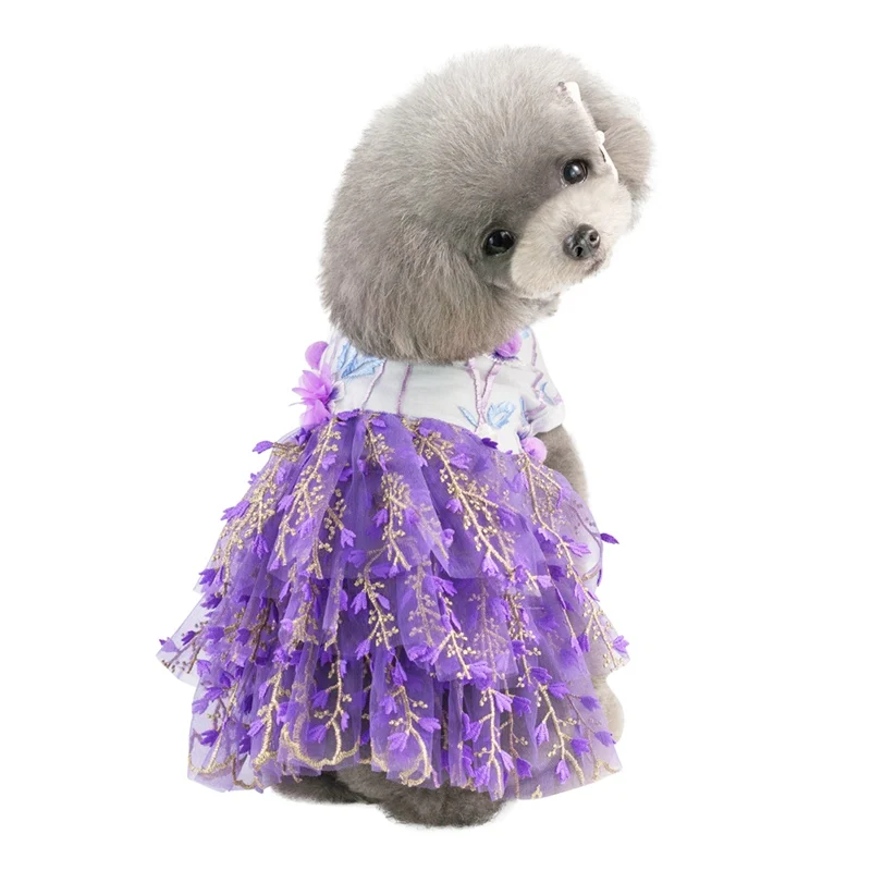 Летняя Одежда для питомцев, собачий костюм для собак, одежда для собак, летние свадебные платья принцессы для собак, одежда для собак, юбки для собак, платье для кошек