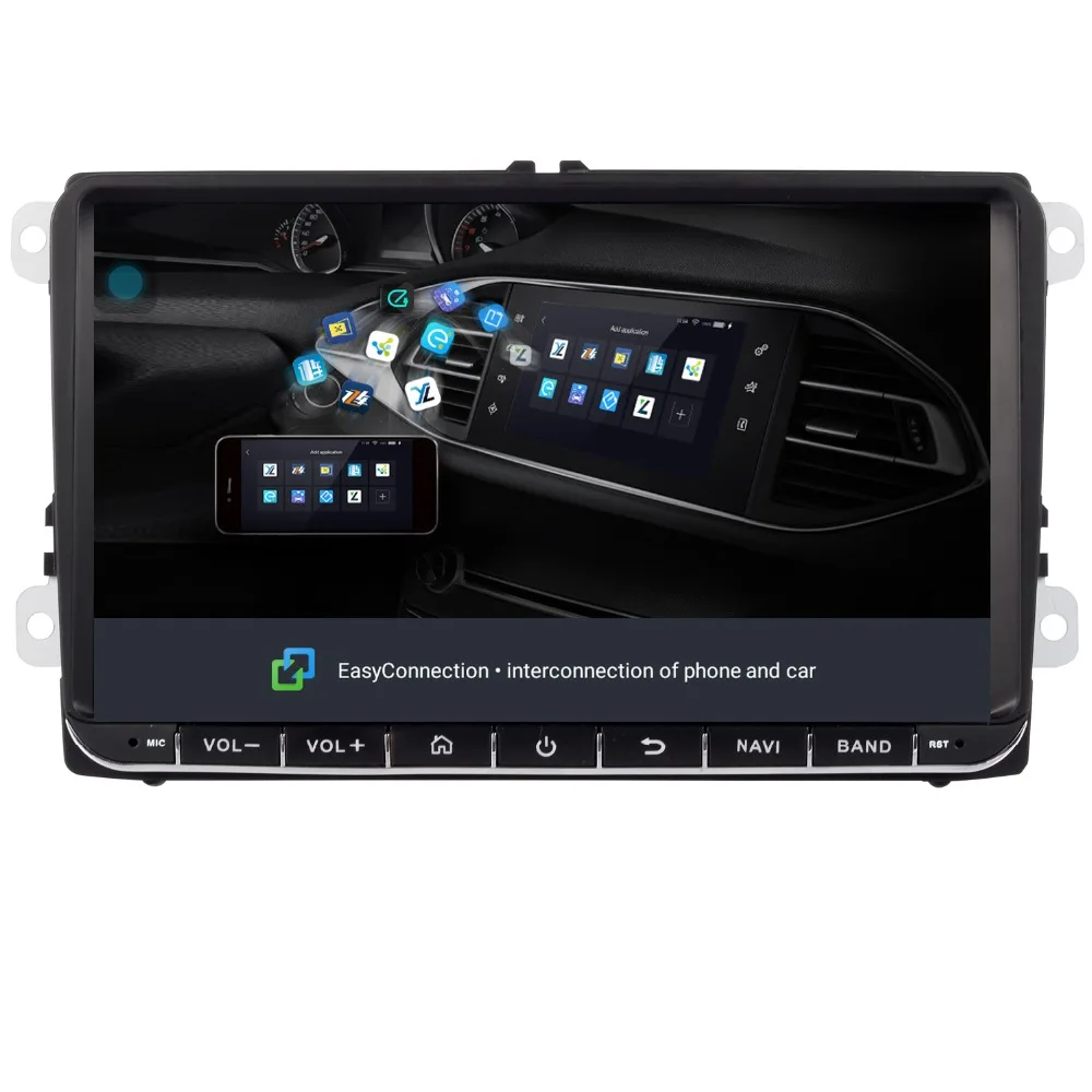 " vw android 9,0 автомобильный dvd gps навигатор для Volkswagen GOLF5 Golf6 POLO PASSAT B5 B6 JETTA TIGUAN Радио руль BT