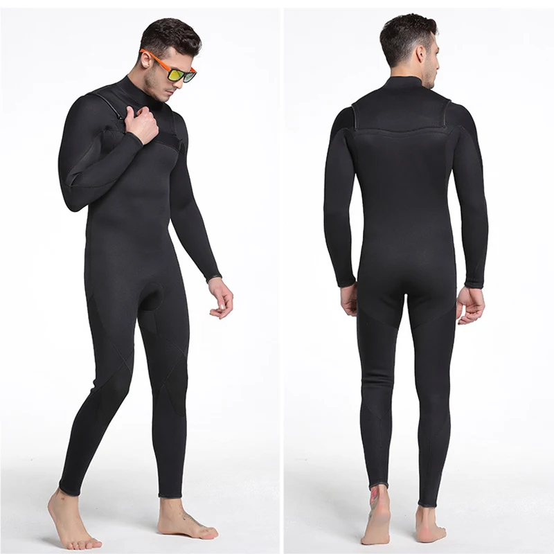 

C244 Thick warm winter swimsuit snorkeling deep-sea surfing suits men's diving suit Jellyfish clothing 3MM rubber Wetsuit