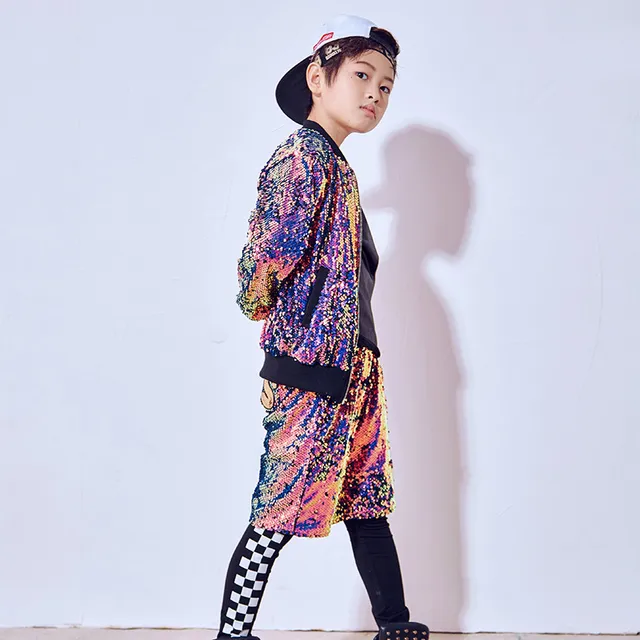 US $31.66 New Less Children's Street Dance Set Autumn Costumes Sports Meeting Boys Hip Hop Jazz Dance Perform