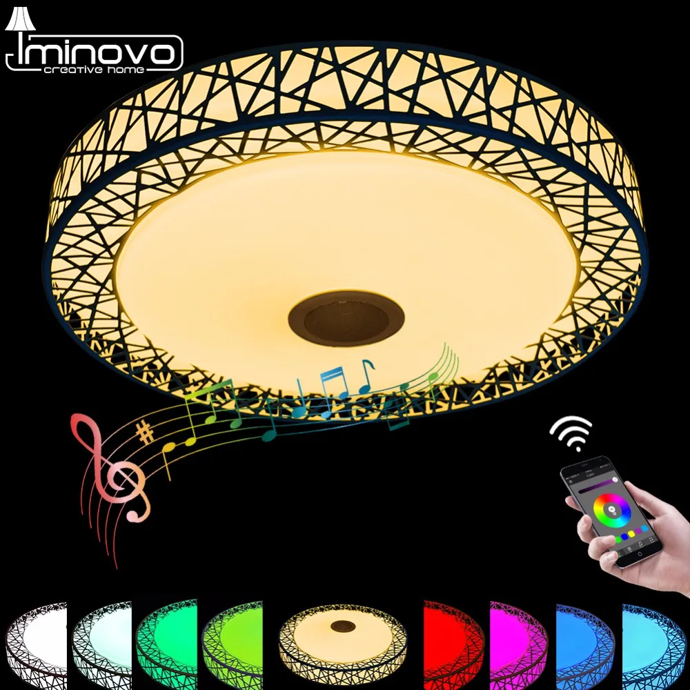 Buy LED Ceiling Light Modern RGB Ceiling Light Remote Control Bluetooth with