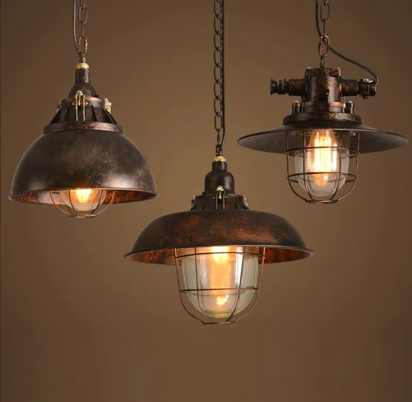 

Loft Decor Edison LED Pendant Light Fixtures Vintage Industrial Lighting Iron Glass Droplight For Dining Room Bar Hanging Lamp