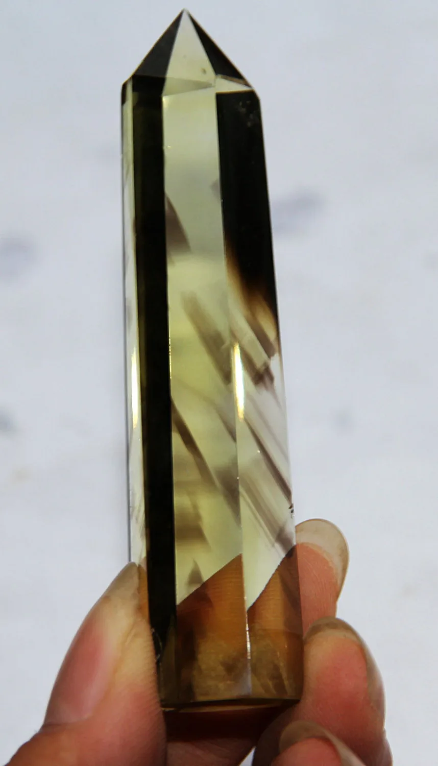 

ddh001625 AAAA+++ BEST OF COLOR ! NATURAL CLEAR CITRINE QUARTZ CRYSTAL POINT HEALING
