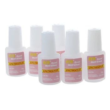 

6 X Adhesive Glue Capsule For Fake Nails Decoration Nail Art Jewelry