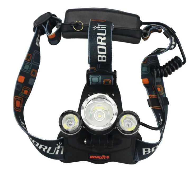 Headlamps T6+2R2 4-mode 5000 Lumen Headlight Flashlight linternas frontales cabeza&Charger&2x18650 3000mAh Camping Fishing