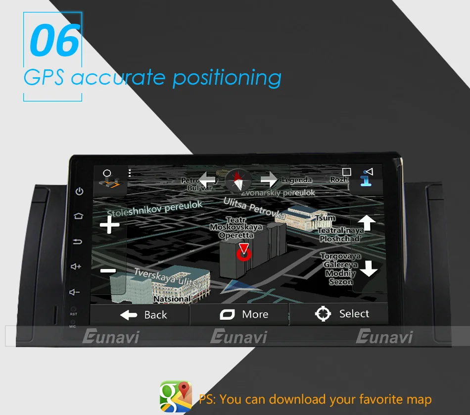 Best Eunavi Quad Core 9 inch Android 9.0 PC 1 Din Car Radio GPS Radio Stereo For BMW E53 E39 X5 Support TV 3G WiFi OBD DVR Bluetooth 13