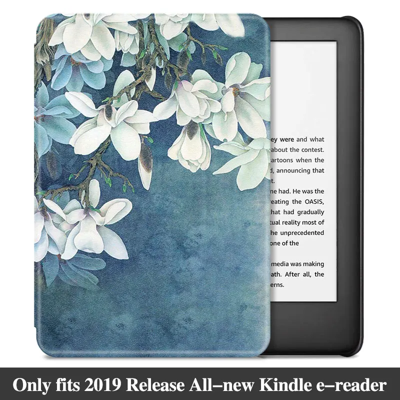 AROITA легкий Чехол для всех-new Kindle 10th Generation eReader(модель J9G29R)-модный защитный чехол с функцией автоматического сна/пробуждения - Цвет: Magnolia