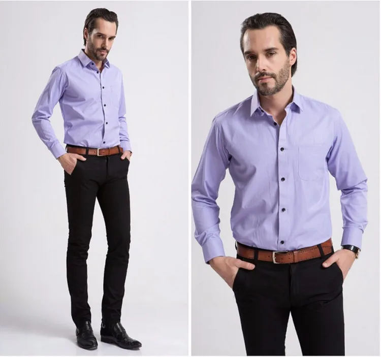 2015 Fashion Men Dress Shirts, Light 