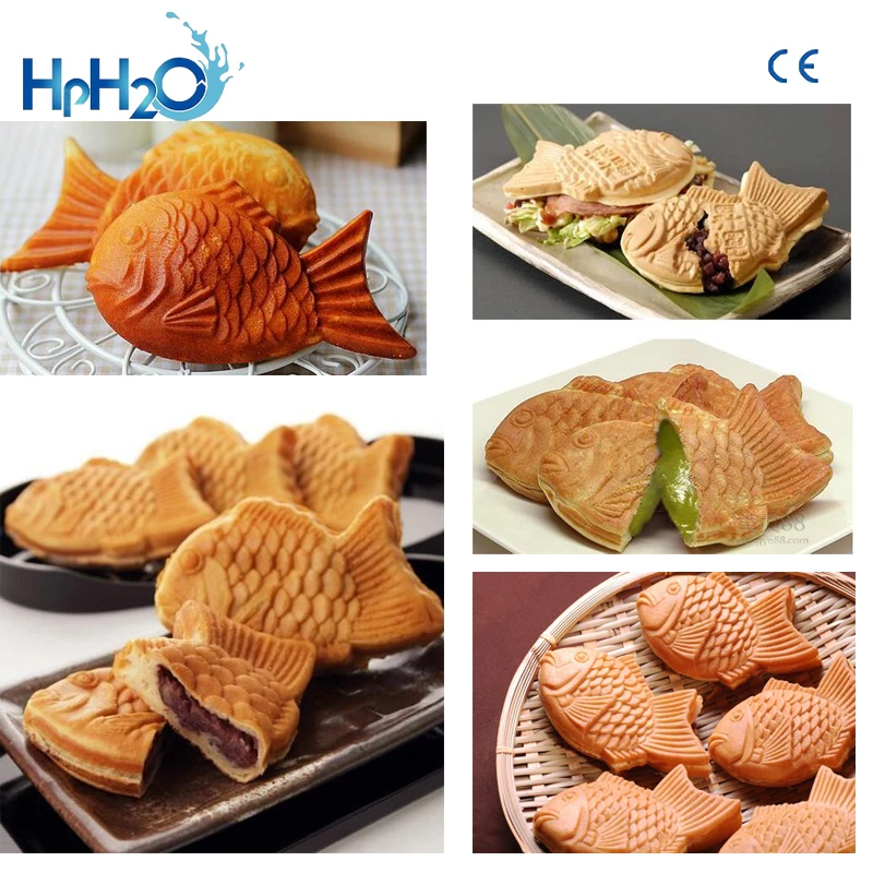 Коммерческий антипригарный 6 шт. taiyaki машина рыба вафельница в форме рыбы вафельница машина для изготовления торта