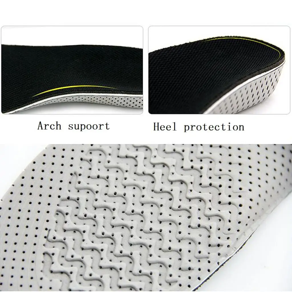 2pcs Unisex Adult Foam Invisible Arch Heel Height Increase Insoles 4cm Cushion Pads Inserts Care Insoles
