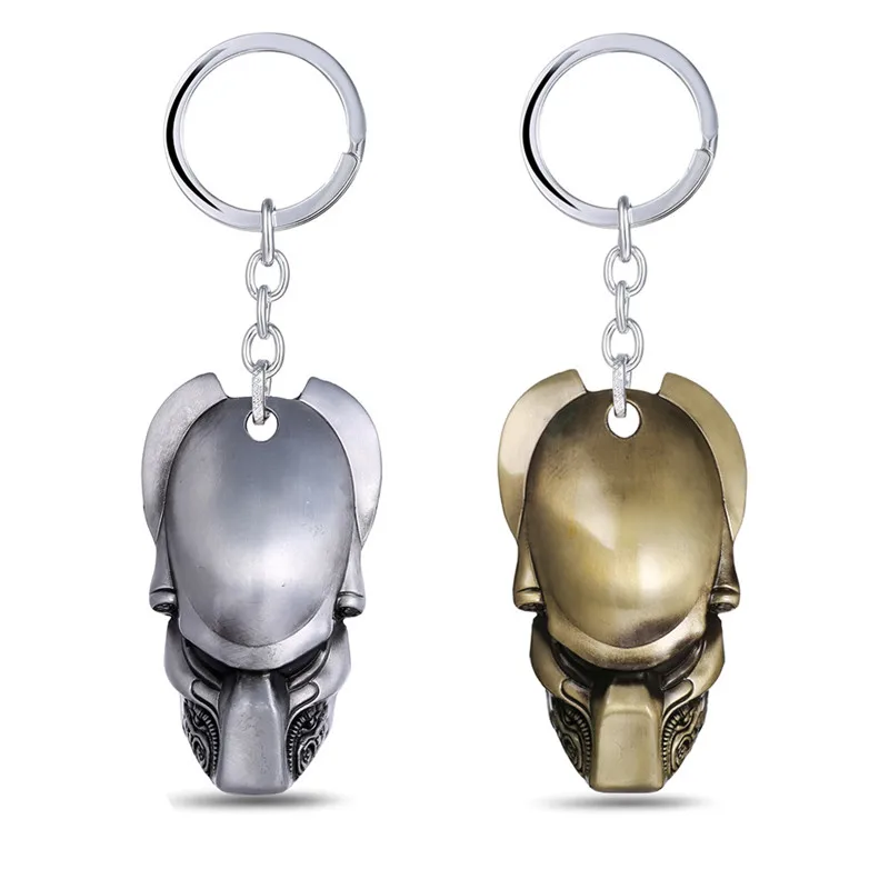 

Alien v Predator Keychain Alloy Predator Mask key chain Metal Key Rings For Women Men Chaveiro Action Figure Cosplay Toys
