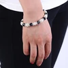 Pulsera de hipanema de perlas de cristal de alta calidad, pulseras de cadena de cristal de perlas simples, pulsera trenzada de cristal de libertad para mujer ► Foto 3/4