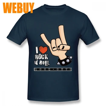 

Man's T Shirt Crewneck I Like Rock And Roll Graphic Print Tee Man Popular Streetwear Short Sleeve