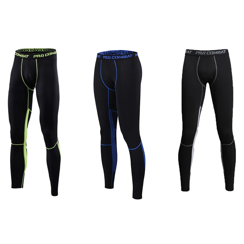 

Men's Pants Sweat Absorption Elastic Quick Drying Sports Running Fitness Training Tights Trousers