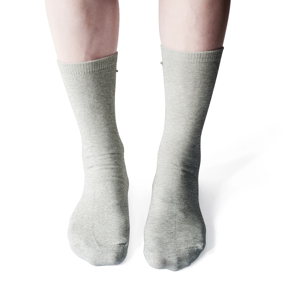 Conductive Slivery Fiber Electrode Massage Socks & Elbow pads & 4pcs Adapter Lead Wires Use For TENS/EMS Unit 4