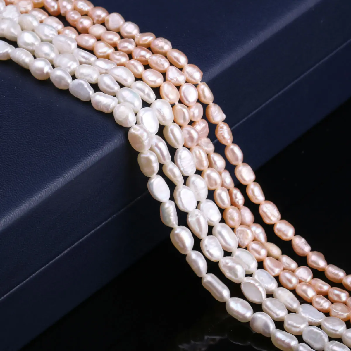 

100% Natural Freeform Freshwater Cultured Pearls Beads DIY Beads for Jewelry Making DIY Strand 13 Inches Size 4mm-5mm