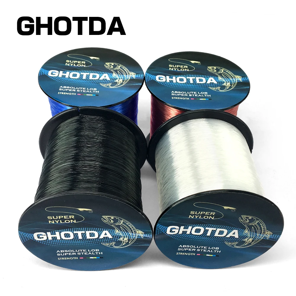 GHOTDA Super Strong Nylon Fishing Line 1000M 4 28LB Material for Carp fishingsuper strong