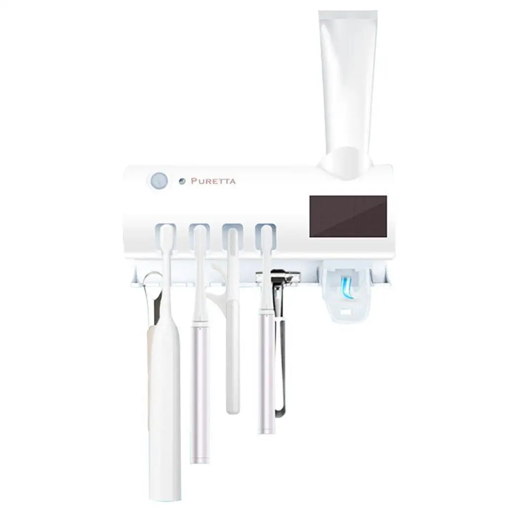 

UV Solar Toothbrush Holder Toothpaste Dispenser Sterilize Bathroom 1.2W 600mA 2000mAh(Included) Accessories