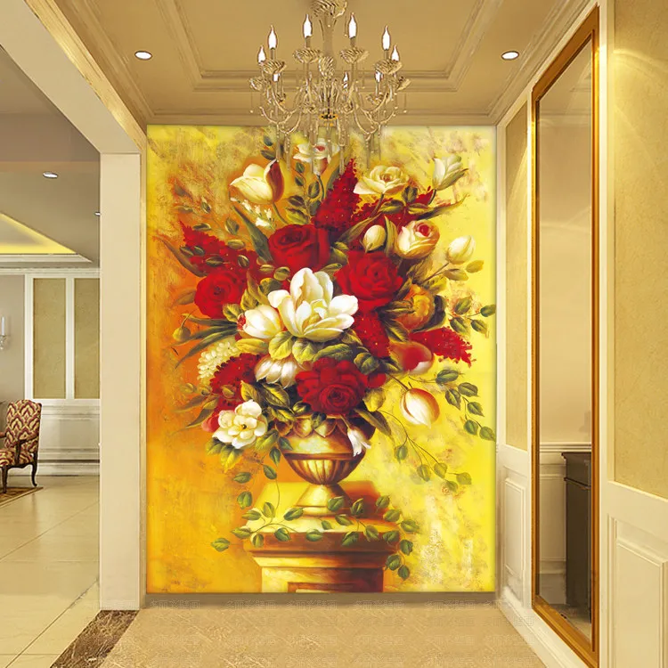 Модные фото золотые деревянные обои 3d Рулон parede бумага Фреска tapete для гостиной настенная бумага цветочный фон домашнее украшение