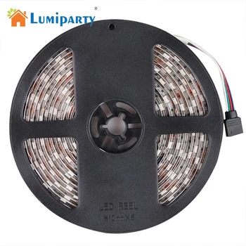 

Lumiparty 5M 5050 RGB Waterproof 500CM Flexible Strip 300 LED Light wedding for wedding Christmas Thanksgiving Living Room Decor