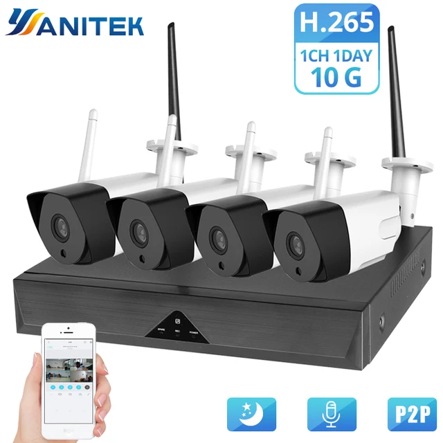 $US $98.82  CCTV System Wireless Camera Home Security 1080P HD H.265 Outdoor Waterproof Wifi IP Cam NVR P2P Vid