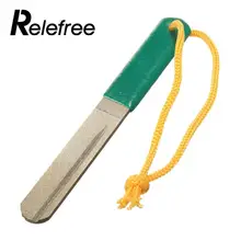 Relefree Inexperienced 2 Sided Groove Diamond Fishing Hook Hone Fishhook Sharpener Fishing Sort out Field Fishing Equipment Simple To Use