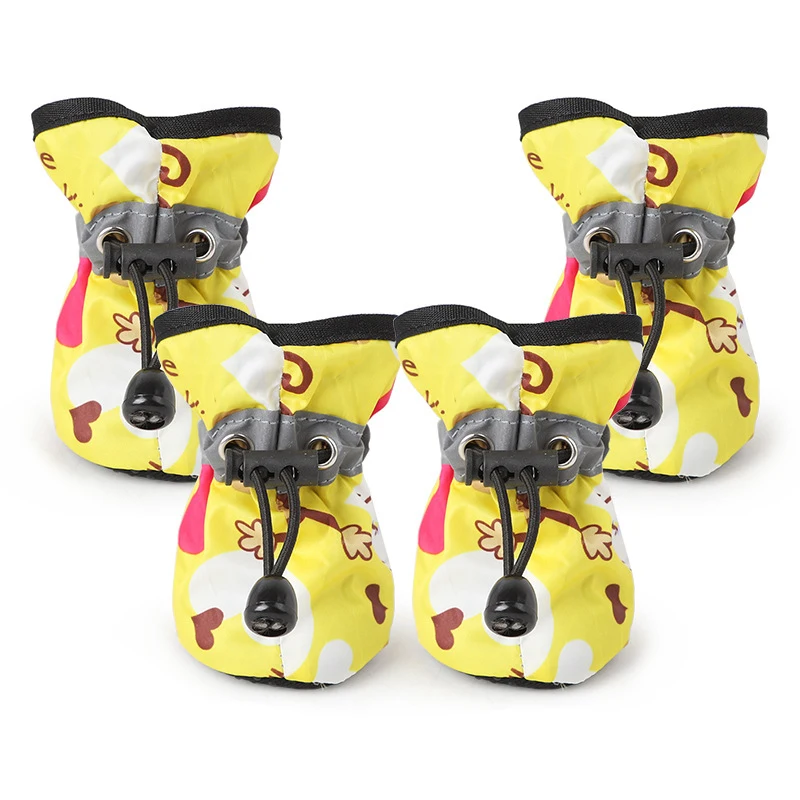 Small Dogs Shoes Products Booties Rain Canvas Waterproof For Pets Shoes