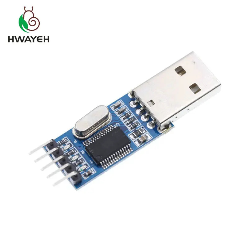 5 шт./лот PL2303 USB к RS232 TTL конвертер адаптер модуль с пыленепроницаемой крышкой PL2303HX
