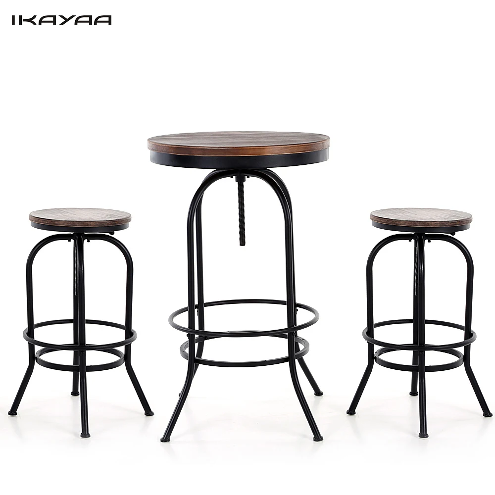 Popular Modern Bistro Setbuy Cheap Modern Bistro Set Lots From - Ikayaa Us Stock Pcs Pinewood Top Bar Pub Bistro Table Chair Set Industrialstyle Swivel Kitchen popular modern bistro setbuy cheap modern bistro set lots from - ikayaa us stock pcs pinewood top bar pub bistro table chair set industrialstyle swivel kitchen