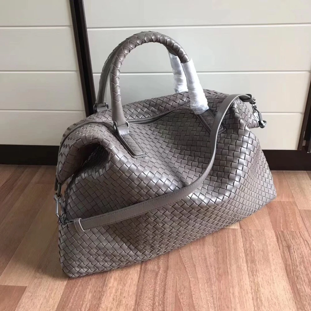Bolsos De piel auténtica para mujer, bandoleras tejidas de gran capacidad a la bolsos de punto de de oveja de alta calidad|Bolsos de hombro| -