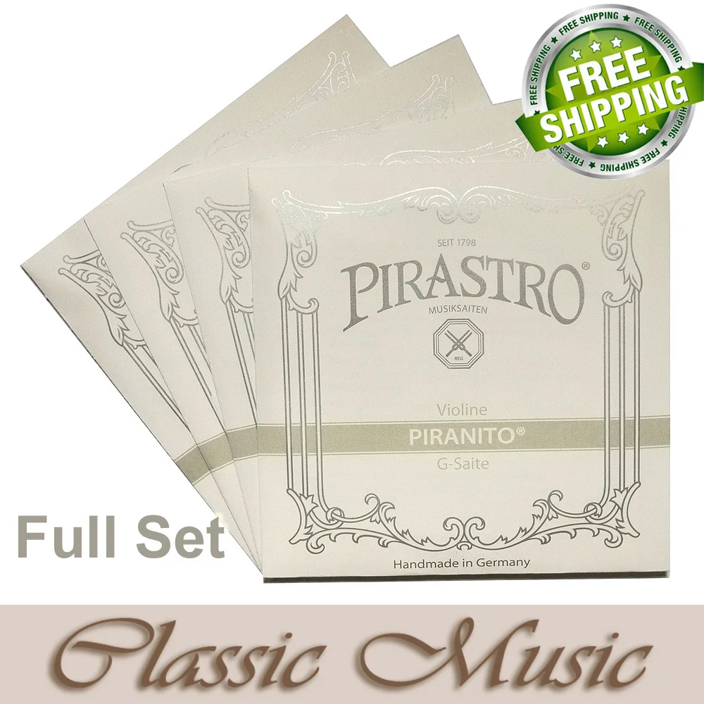 

Free shipping ,Pirastro piranito Full Violin Strings Set (615000,)Ball End ,4/4,made in Germany