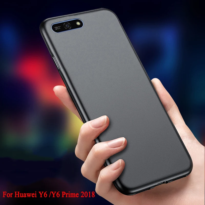 

Phone Case For Huawei Y6 2018 Case Soft TPU Silicone Matte Bumper Back Coque Etui Para Cover For Huawei Y6 Prime 2018 5.7 Inch