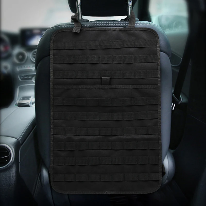 1 шт. тактическая сумка-Органайзер на заднюю часть сиденья автомобиля Molle, сумка для хранения на открытом воздухе, для кемпинга, путешествий, чехол для сиденья, универсальная защита для всех автомобилей