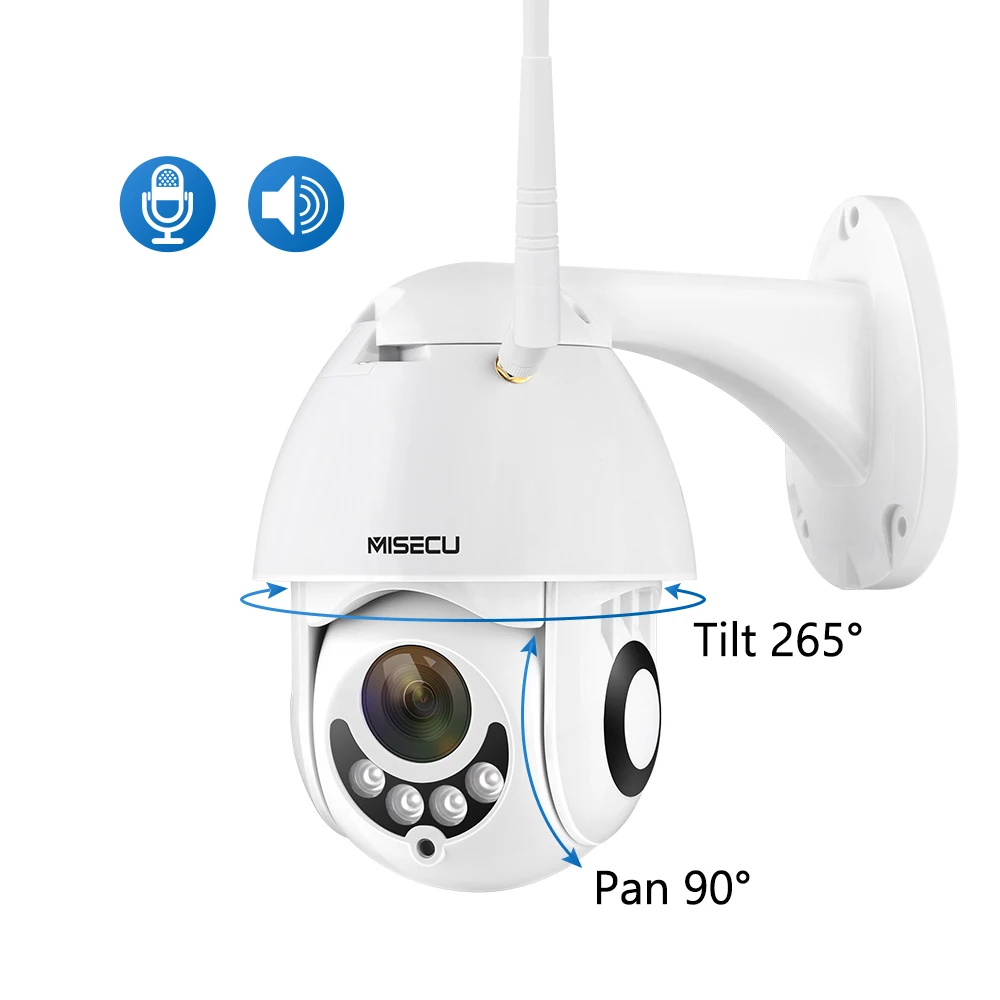

WIFI 1080P PTZ IP Camera Outdoor IP66 Speed Dome CCTV Security Cameras Two Way Audio P2P Wireless 2MP IR Home Surveillance