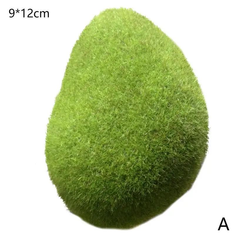 Зеленый Искусственный Поддельный мох мяч модель трава растение в горшках микро пейзаж декоративный волшебный сад аквариум орнамент - Цвет: A